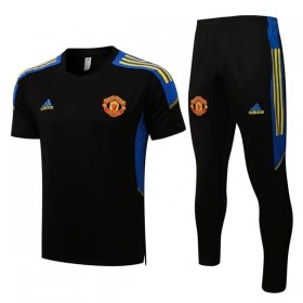 Manchester United Champions League Training Pelipaita Sarja 2022-23 Musta Keltainen - Miesten